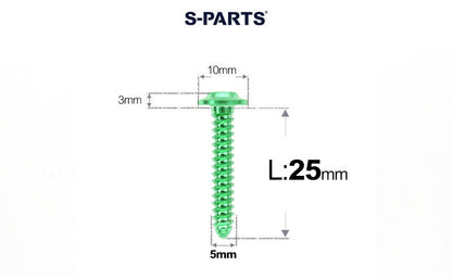 SPARTS Button Head M5×L10-35 Titanium Screws Self-Tapping Bolt