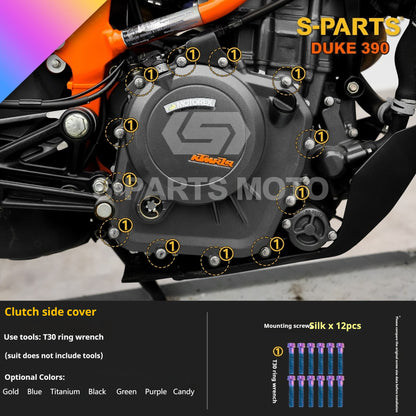 SPARTS KTM Duke 390 Full Bike Titanium Bolt Kit | Premium TC4 Motorcycle Fasteners