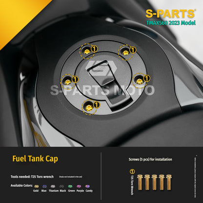 SPARTS Titanium Bolt Kit for Yamaha TMAX560 2023-Body / Engine System