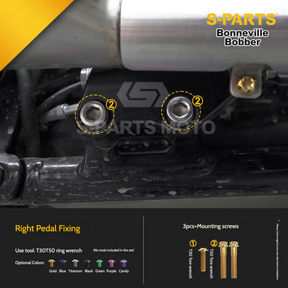 SPARTS Titanium Set Screws for Triumph Bonneville Bobber Motorcycle