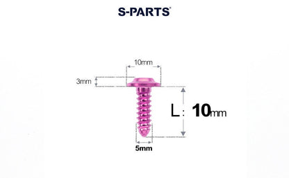 SPARTS Button Head M5×L10-35 Titanium Screws Self-Tapping Bolt