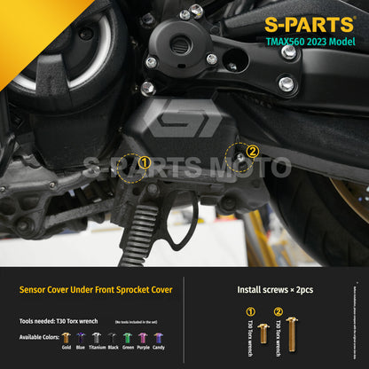 SPARTS Titanium Bolt Kit for Yamaha TMAX560 2023-Body / Engine System