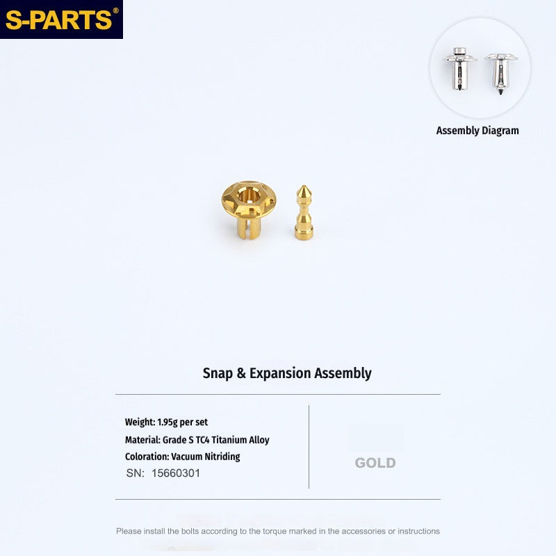 SPARTS Titanium Bolt Set for 2023 XMAX300 | Yamaha Motorcycle Titanium Bolt Upgrade