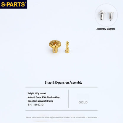 SPARTS Titanium Bolt Set for 2023 XMAX300 | Yamaha Motorcycle Titanium Bolt Upgrade