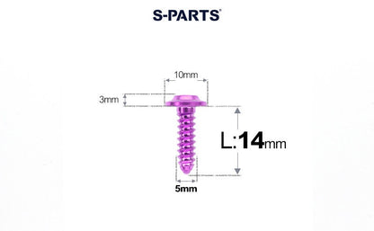 SPARTS Button Head M5×L10-35 Titanium Screws Self-Tapping Bolt