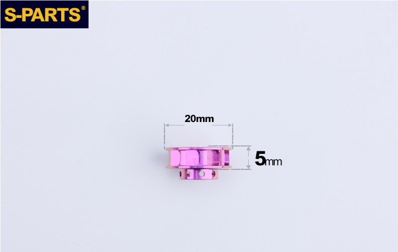 SPARTS Titanium Caliper Washers – Single & Double-Sided Bushings D20/D24 Motorcycle Upgrade