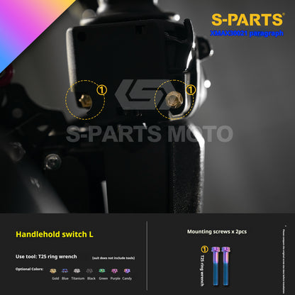 SPARTS Titanium Bolt Kit for 2021 Yamaha XMAX 300 Motorcycle Upgrade