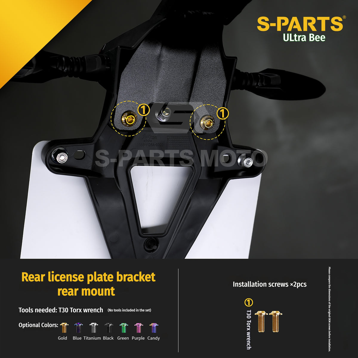 SPARTS Titanium Bolt Kit for Ultra Bee | Full Motorcycle Upgrade Set