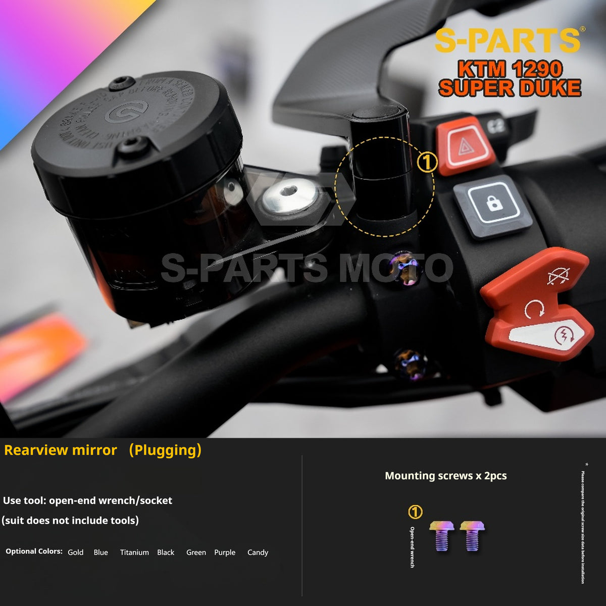 SPARTS Titanium Alloy Fasteners Compatible with KTM Super Duke 1290