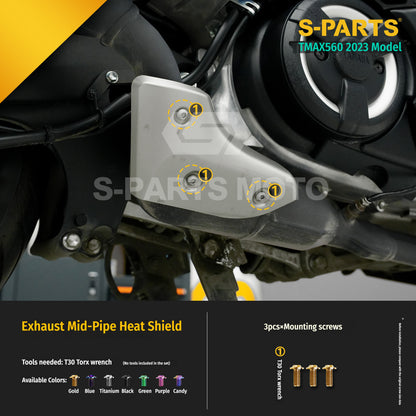 SPARTS Titanium Bolt Kit for Yamaha TMAX560 2023-Body / Engine System