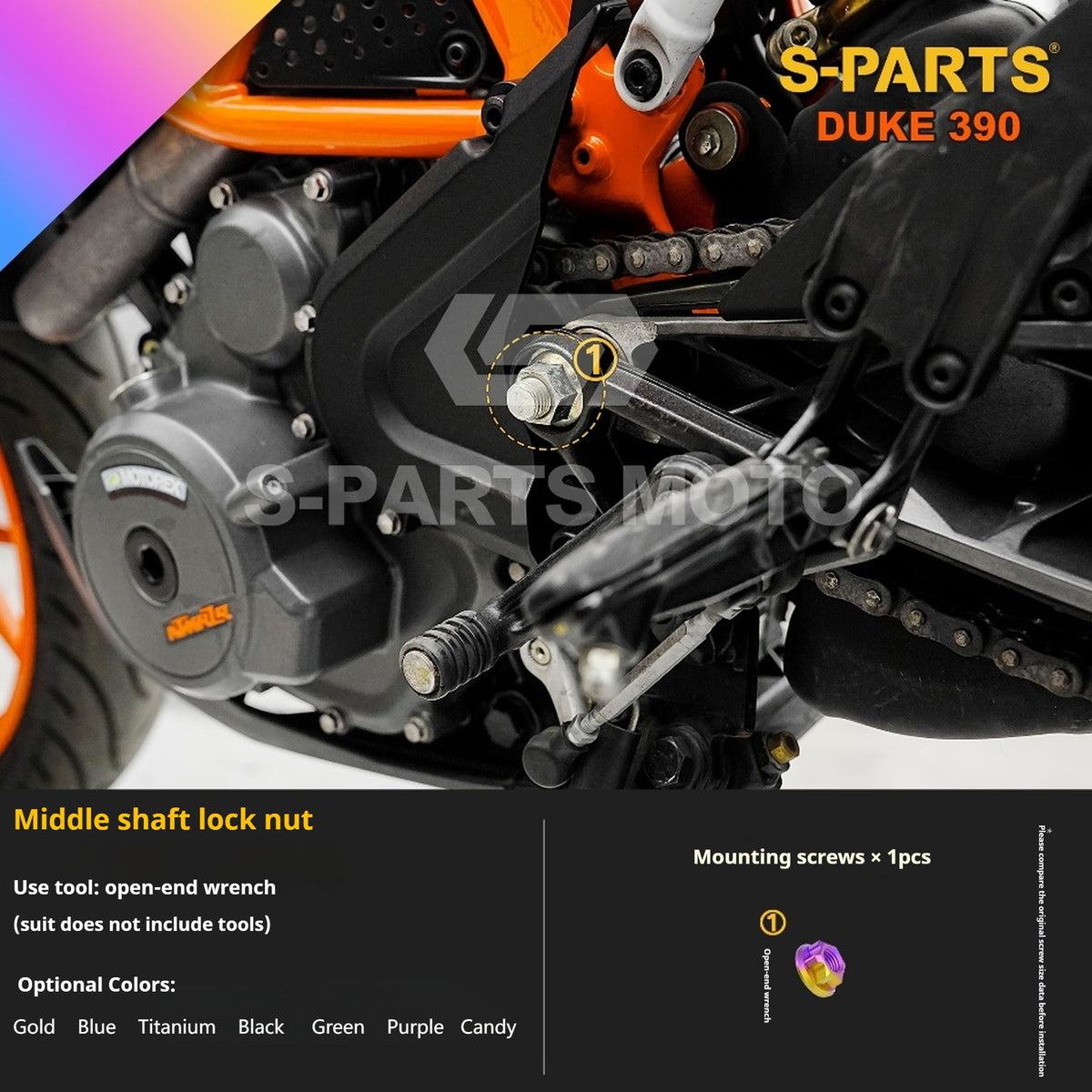 SPARTS KTM Duke 390 Full Bike Titanium Bolt Kit | Premium TC4 Motorcycle Fasteners