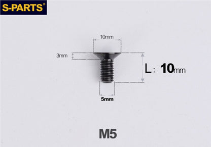 SPARTS M5×8-50mm Countersunk Titanium Alloy Bolt