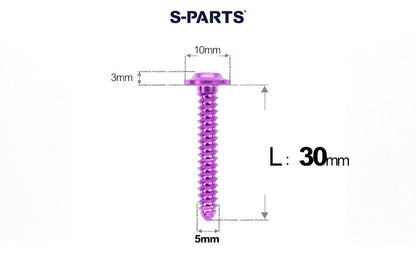 SPARTS Button Head M5×L10-35 Titanium Screws Self-Tapping Bolt