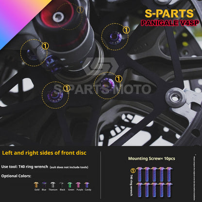 SPARTS TC4 Titanium Bolt Kit for Ducati Panigale V4SP Motorcycle