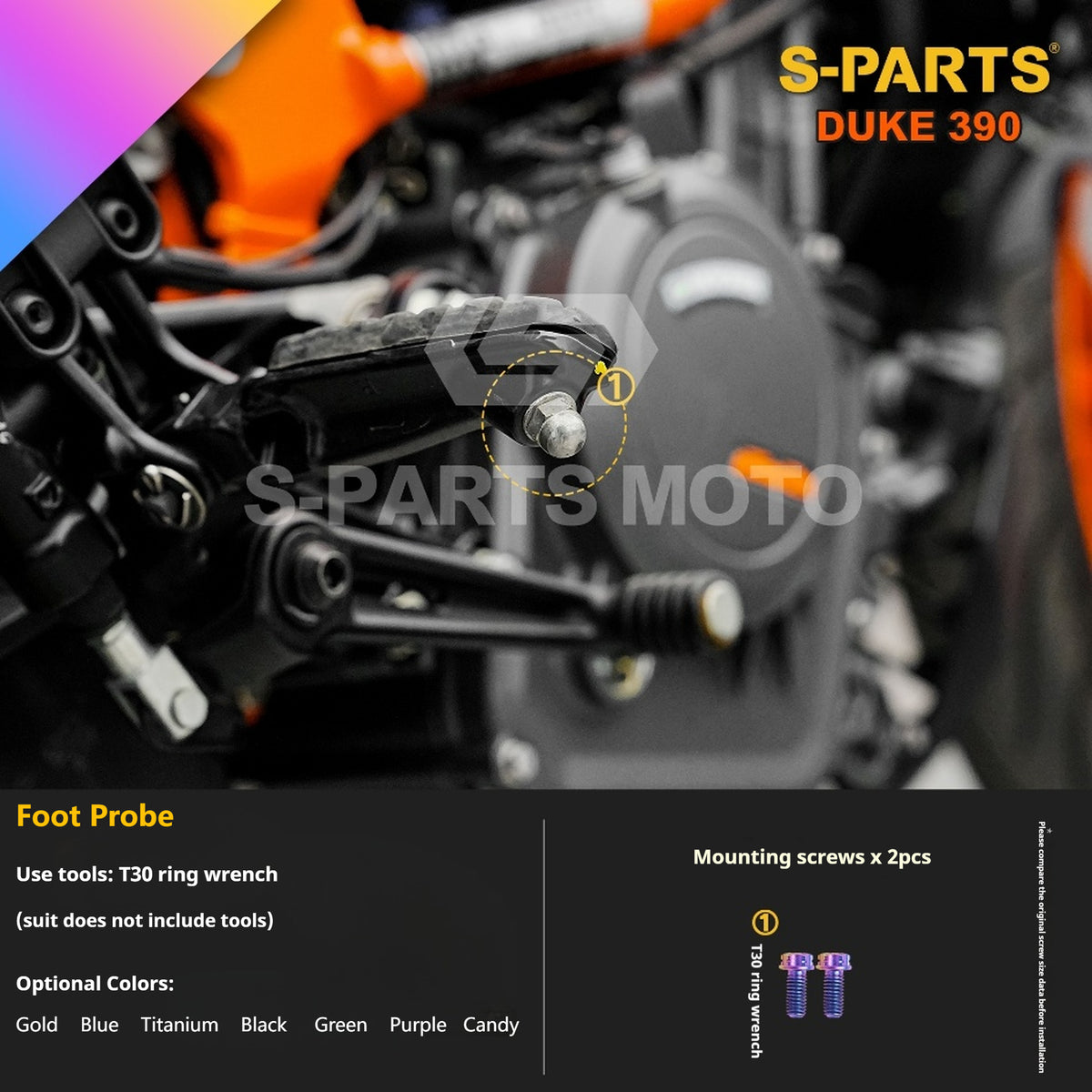SPARTS KTM Duke 390 Full Bike Titanium Bolt Kit | Premium TC4 Motorcycle Fasteners