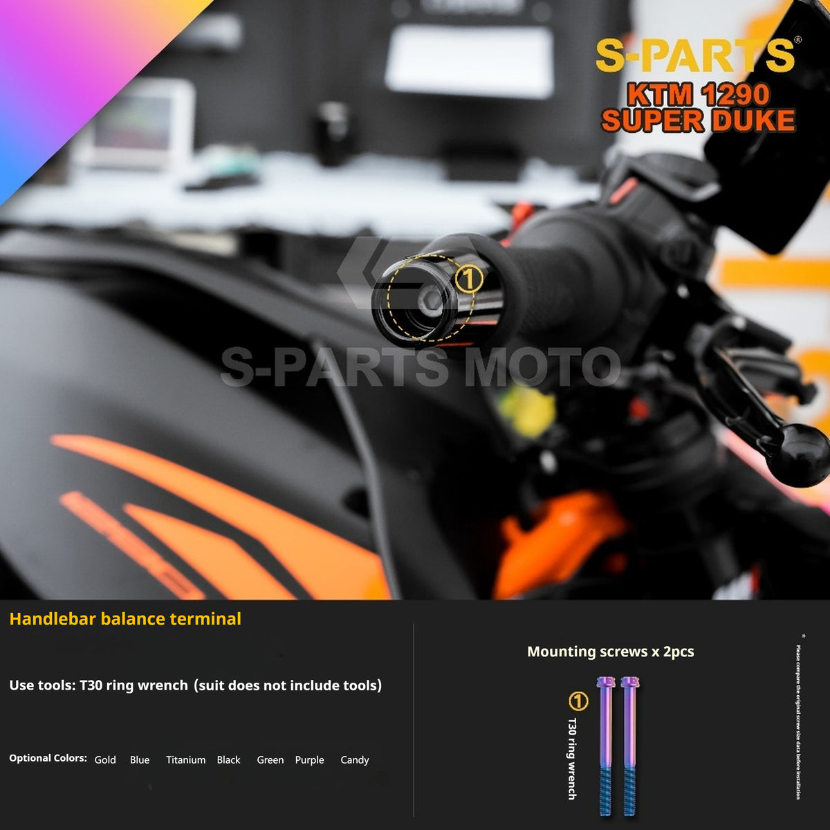 SPARTS Titanium Alloy Fasteners Compatible with KTM Super Duke 1290