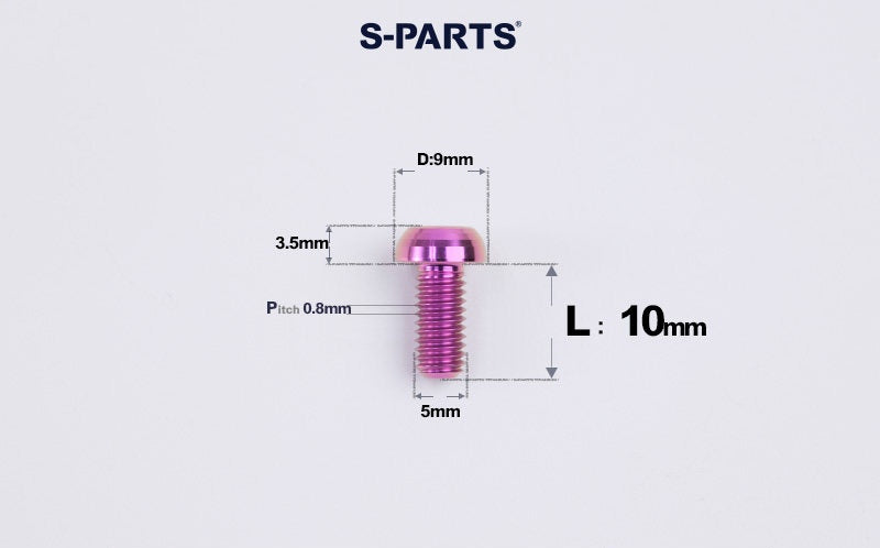 SPARTS A2 M5 Titanium Button Head Bolts for Bicycle Brake Caliper Upgrades Ultra-Light Fasteners