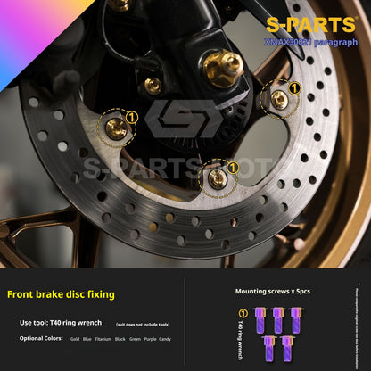 SPARTS Titanium Bolt Kit for 2021 Yamaha XMAX 300 Motorcycle Upgrade