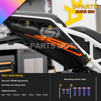 SPARTS KTM Duke 390 Full Bike Titanium Bolt Kit | Premium TC4 Motorcycle Fasteners