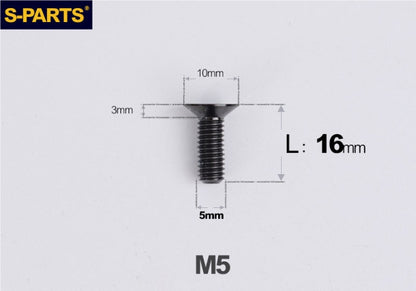 SPARTS M5×8-50mm Countersunk Titanium Alloy Bolt