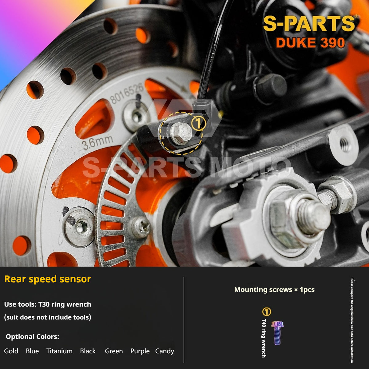 SPARTS KTM Duke 390 Full Bike Titanium Bolt Kit | Premium TC4 Motorcycle Fasteners