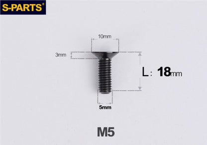 SPARTS M5×8-50mm Countersunk Titanium Alloy Bolt