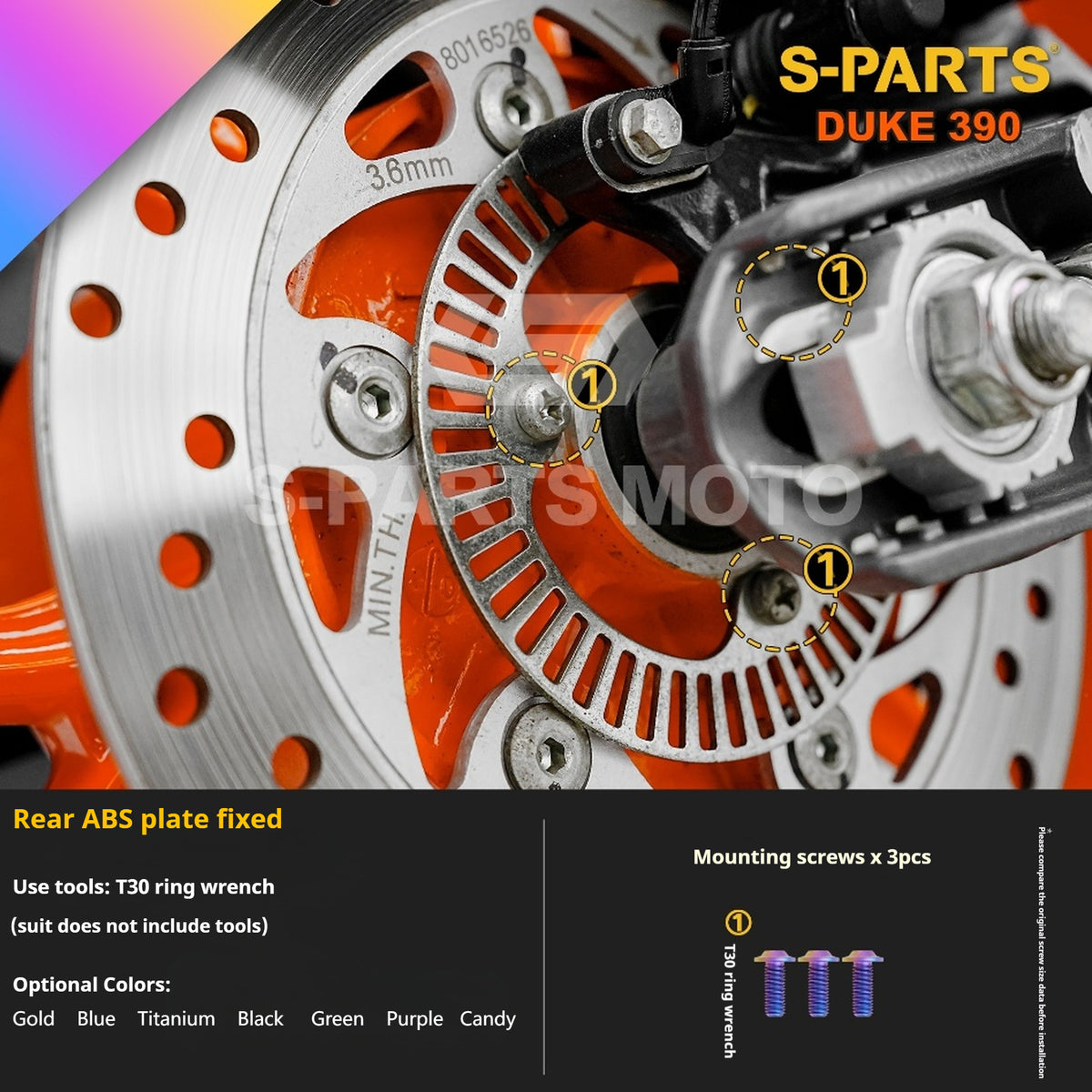 SPARTS KTM Duke 390 Full Bike Titanium Bolt Kit | Premium TC4 Motorcycle Fasteners