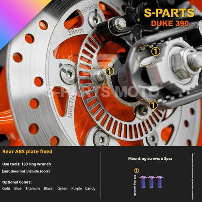 SPARTS KTM Duke 390 Full Bike Titanium Bolt Kit | Premium TC4 Motorcycle Fasteners