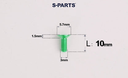 SPARTS Series M3 L6-30 Countersunk Titanium Bolt for motocycle