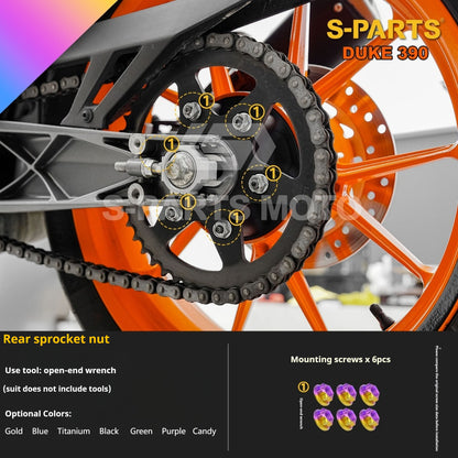 SPARTS KTM Duke 390 Full Bike Titanium Bolt Kit | Premium TC4 Motorcycle Fasteners