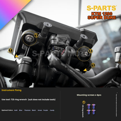 SPARTS Titanium Alloy Fasteners Compatible with KTM Super Duke 1290