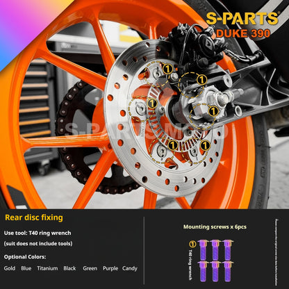 SPARTS KTM Duke 390 Full Bike Titanium Bolt Kit | Premium TC4 Motorcycle Fasteners