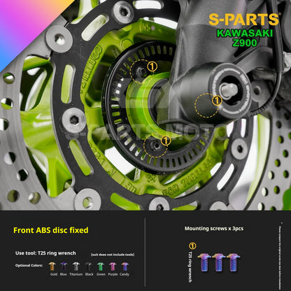 SPARTS TC4 Titanium Bolt Kit for Kawasaki Z900 2021 | Motorcycle Titanium Bolt Upgrade