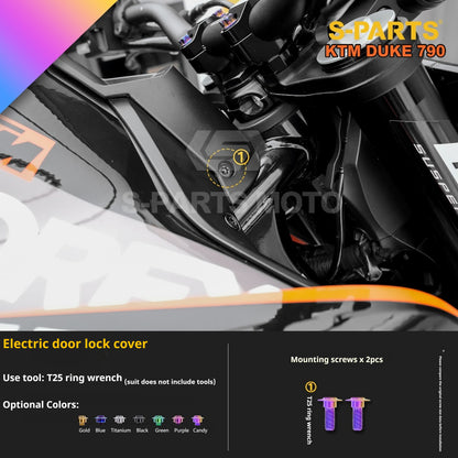 SPARTS TC4 Titanium Bolt Kit Compatible with KTM DUKE 790 – Full Motorcycle Fastener Upgrade