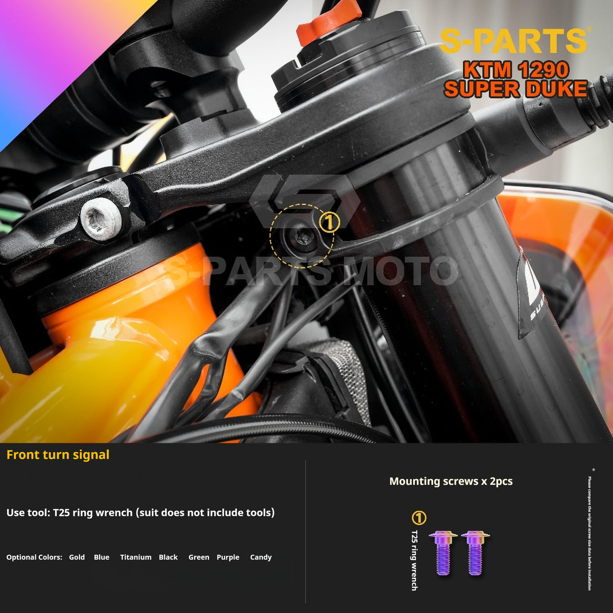 SPARTS Titanium Alloy Fasteners Compatible with KTM Super Duke 1290