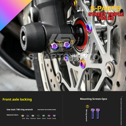 SPARTS Titanium Screw Set for Triumph Street Triple RS –CNC Titanium Upgrade Kit