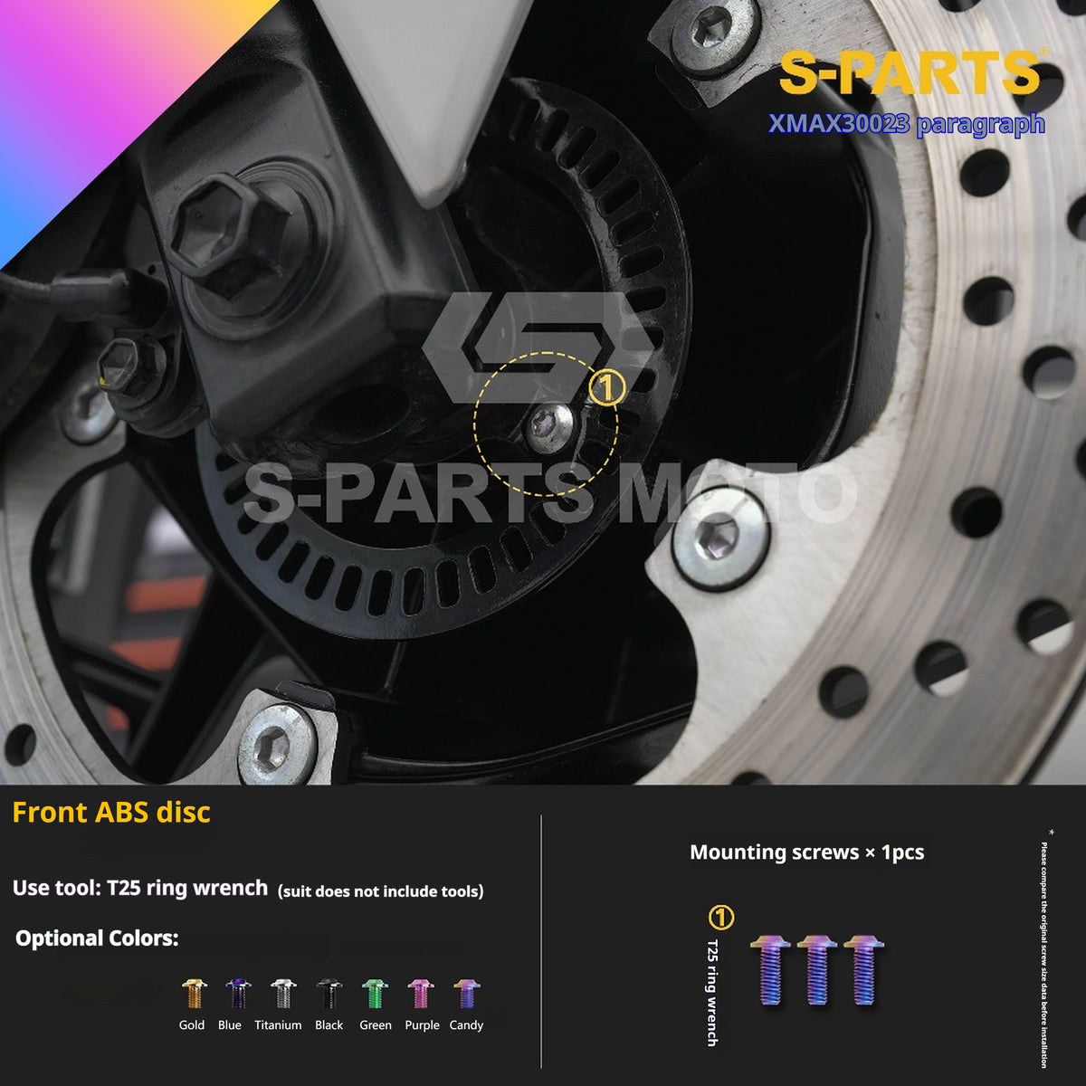 SPARTS Titanium Bolt Set for 2023 XMAX300 | Yamaha Motorcycle Titanium Bolt Upgrade