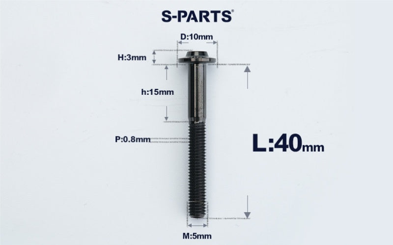 SPARTS A3 M5×L6-50 D10 Titanium Button Head Bolt for Motorcycle & Bicycle Lightweight Custom Fasteners
