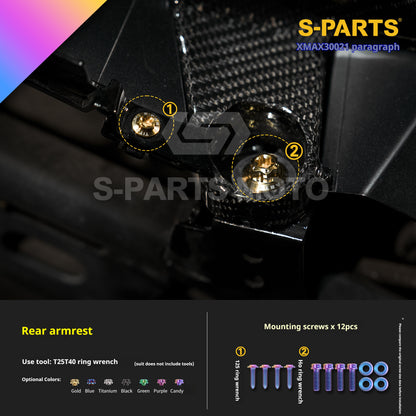 SPARTS Titanium Bolt Kit for 2021 Yamaha XMAX 300 Motorcycle Upgrade