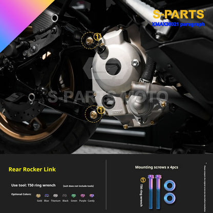 SPARTS Titanium Bolt Kit for 2021 Yamaha XMAX 300 Motorcycle Upgrade