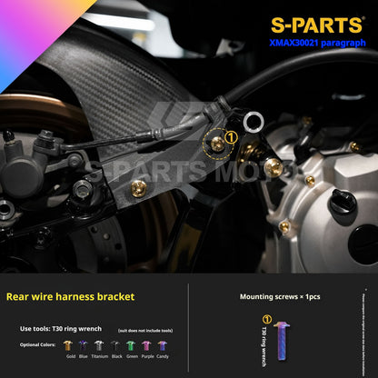 SPARTS Titanium Bolt Kit for 2021 Yamaha XMAX 300 Motorcycle Upgrade