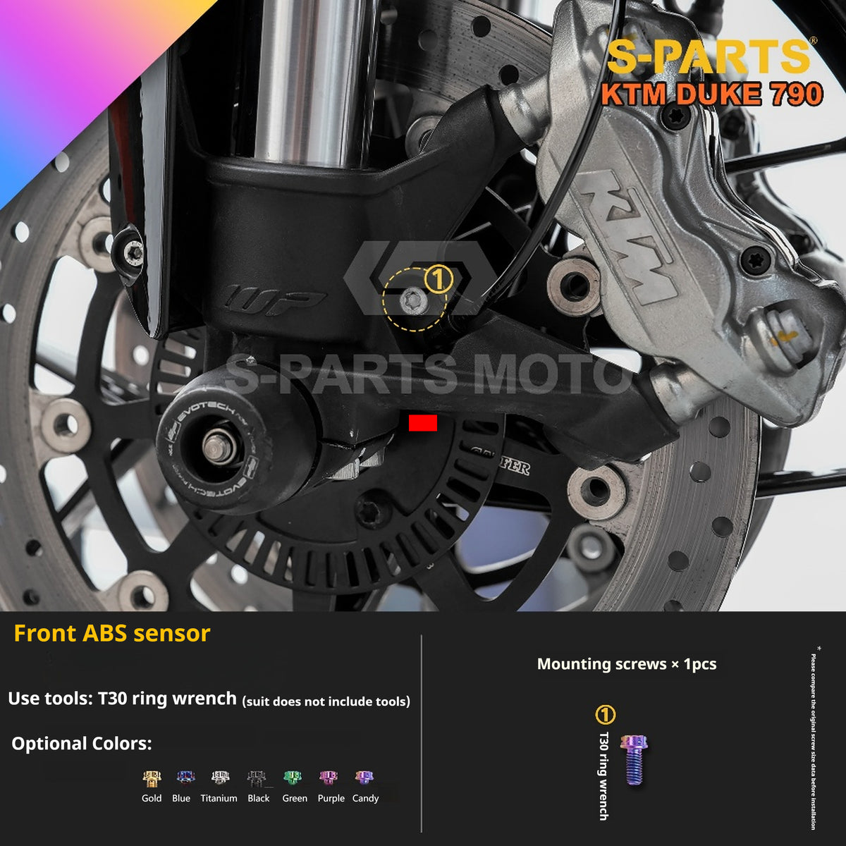 SPARTS TC4 Titanium Bolt Kit Compatible with KTM DUKE 790 – Full Motorcycle Fastener Upgrade