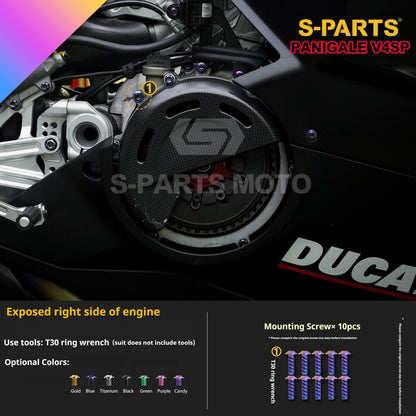 SPARTS TC4 Titanium Bolt Kit for Ducati Panigale V4SP Motorcycle
