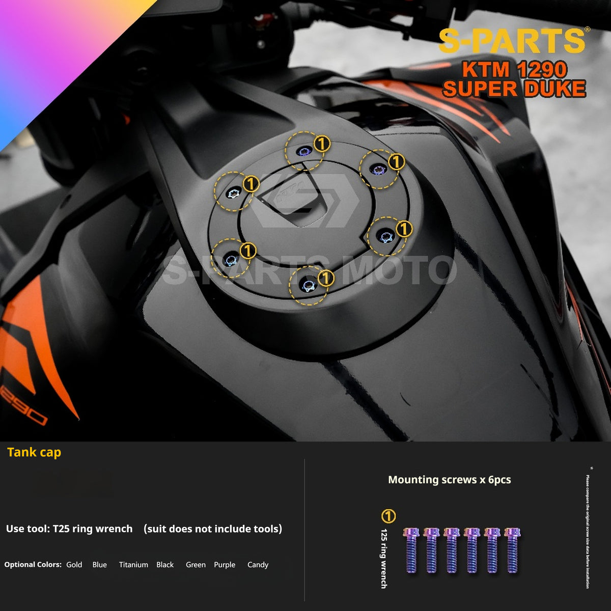 SPARTS Titanium Alloy Fasteners Compatible with KTM Super Duke 1290