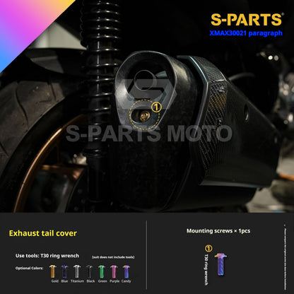 SPARTS Titanium Bolt Kit for 2021 Yamaha XMAX 300 Motorcycle Upgrade