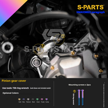 SPARTS Titanium Bolt Set for 2023 XMAX300 | Yamaha Motorcycle Titanium Bolt Upgrade