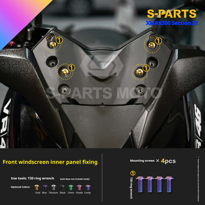 SPARTS Titanium Bolt Kit for 2021 Yamaha XMAX 300 Motorcycle Upgrade