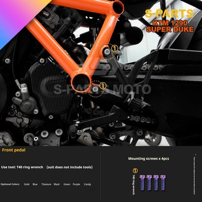 SPARTS Titanium Alloy Fasteners Compatible with KTM Super Duke 1290
