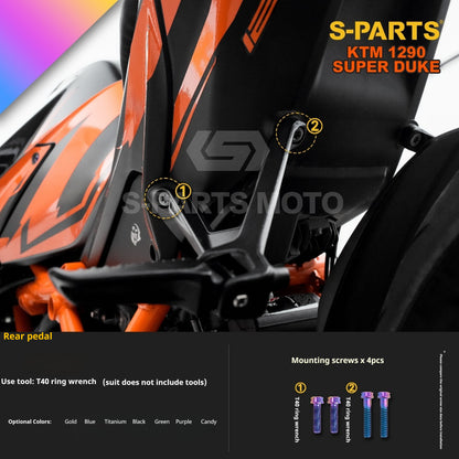 SPARTS Titanium Alloy Fasteners Compatible with KTM Super Duke 1290