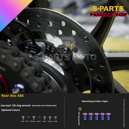 SPARTS TC4 Titanium Bolt Kit for Ducati Panigale V4SP Motorcycle